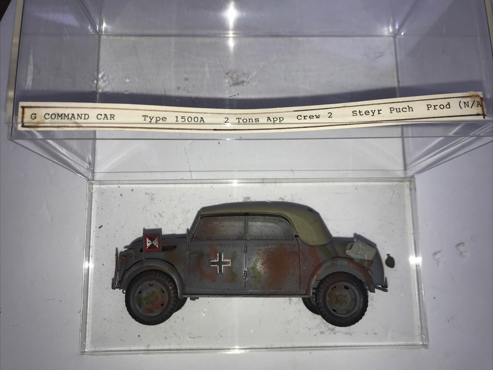 1/48 ? German Steyr Type 1500A Kommandeurwagen Model – 5-1/2” X 2” X 2-1/4” high