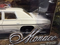 Greenlight 84094 1/24 1975 Dodge Monaco Cream “Hazzard County Sheriff”