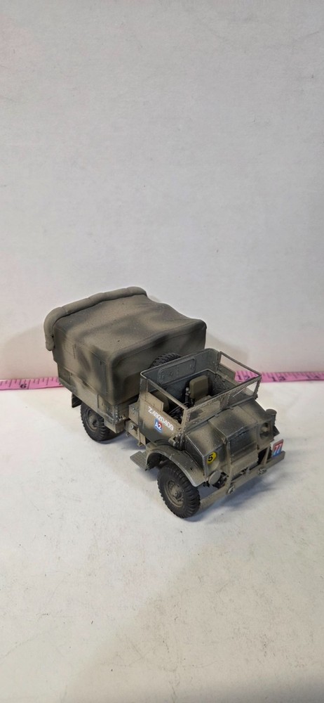 Built Painted 1/35 Scale WW2 British CMP 15 cwt Truck Military Miniature Armor