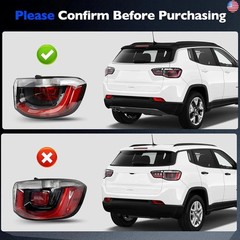 Outer Tail Light Compatible with 2017 2018 2019 2020 2021 Jeep Compass – Brake