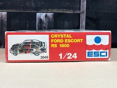 OPEN BOX 1983 Esci Italy 1:24 Scale Model Kit CRYSTAL FORD ESCORT RS 1800