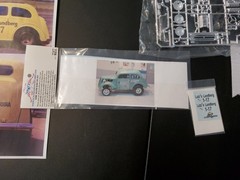 REVELL – HOT ROD ’50 AUSTIN COUPE DRAG GASSER – WITH OPTIONAL DECALS -#2