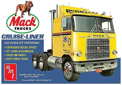 AMT Mack Cruise-Liner Semi Tractor – Plastic Model Car Truck Vehicle – 1/25