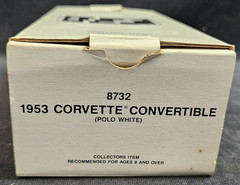 AMT Ertl 1953 Chevrolet Corvette Dealer Promo Car- Polo White #8732 W/Box