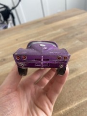 Vintage 1960’s Corvette Sting Ray Built Model Car 76BP Purple Vette FREE SHIP