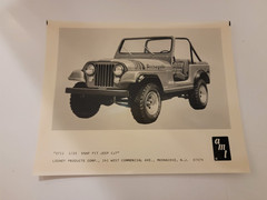 *Vintage / Rare* AMT Factory Photo (Jeep CJ-7) Model # 2711