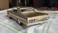 Vintage amt “Street Shaker” 64 Chevy Impala SS Model, kit # T408601 Built Stock