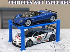 1/64 Scale Four Post Car Lift – For diecast car garage/shop diorama (set of 3)