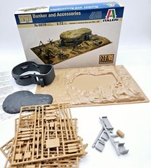 Italeri German Bunker and Accessories 6070 WW2 Vacuform Base 282x180mm New