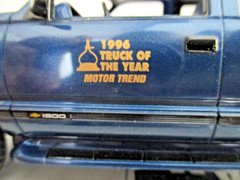 1996 Chevy Tahoe Atlantic Blue Dealer Promo “Motor Trend Truck of the Year Logo”