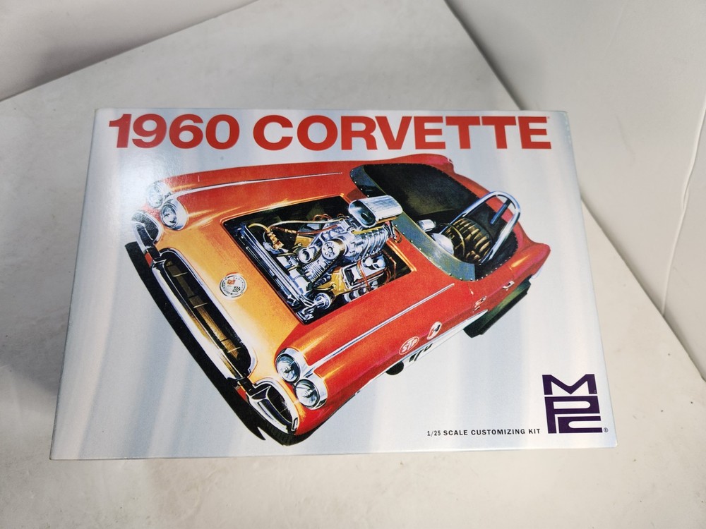 Vintage MPC 1960 Corvette Chevrolet Model Kit Car 1:25 Drag Custom Race Sports