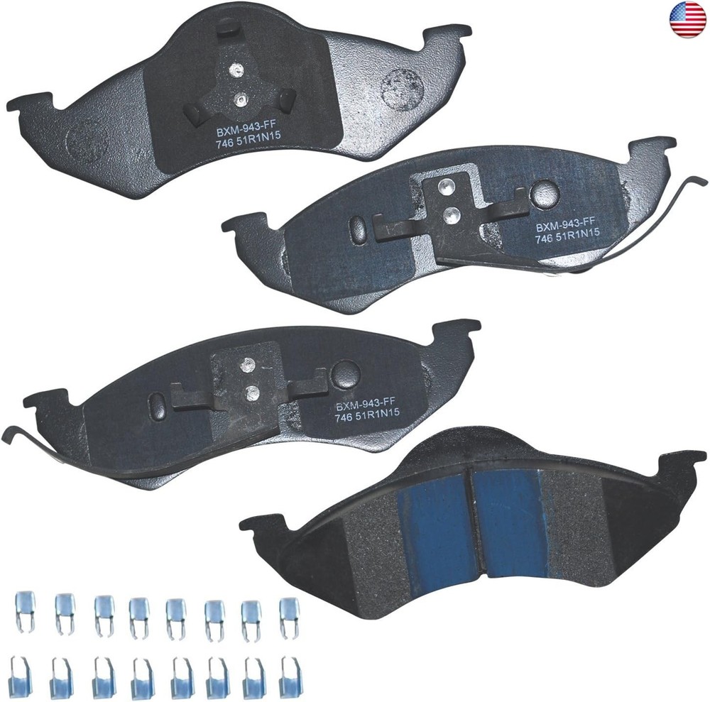 Bendix Premium SBM746 Semi-Metallic Front Brake Pads for Dodge Dakota 1999,