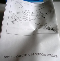 ABC BRIANZA – PORSCHE 944 STATION WAGON – RESIN – 1/43 – KARMODELS – RARE