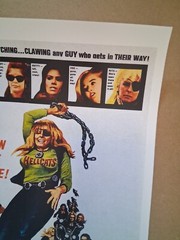 Very cool vintage 1960’s THE HELLCATS biker cycle poster 30 yr old reprint GREAT