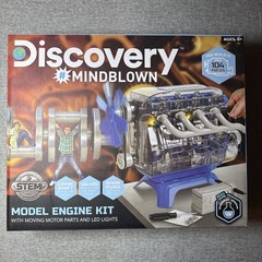 Discovery Mindblown Model Engine Building Kit 4 Cylinder Combustion Open Box NEW