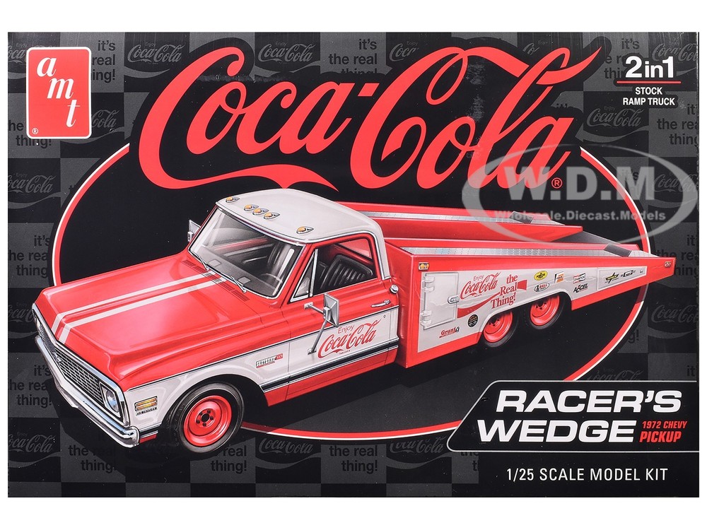 SKILL 2 MODEL KIT 1972 CHEVROLET PICKUP “COKE-RACER’S WEDGE” 1/25 BY AMT AMT1506