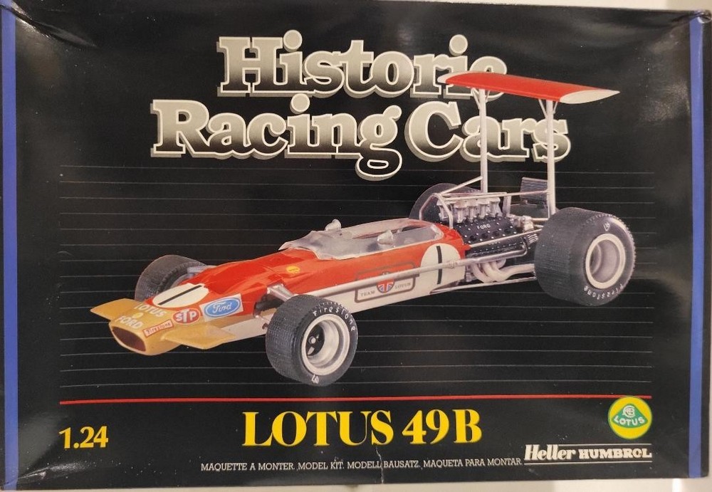 Vintage Heller Humbrol Lotus 49B 1/14 Scale Racecar Model # 80749