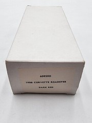 1988 Chevrolet Corvette Roadster Dark Red Dealer Promo 6095EO Original Box READ