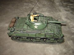 Built USA Tank w/Driver 6-3/4 inches long Well Built & Painted Excellent Cond