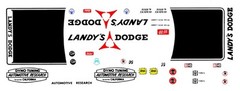 DICK LANDY DYNO TUNING AUTOMOTIVE RESEARCH DODGE 1/24th – 1/25th Scale Decals
