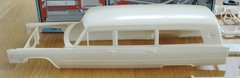JO-HAN ’66 Cadillac Fire Rescue Ambulance 1/25 open box complete molded in white