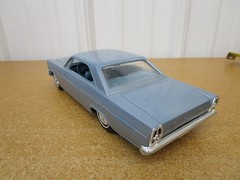 1965 Ford Galaxie 500 XL 2 door coupe 1/25 dealer promo car blue