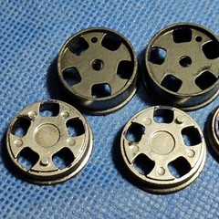 🌟 Slotted Mag Wheels 1:25 or 1:24 Scale 1000s Model Car Parts 4 Sale