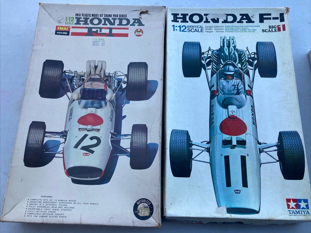 Imai Motorized & Tamiya Honda F-1 1:12 Plastic Car Kit Model Kits Seee Descript