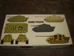 Aurora ESCI 6201 Model kit KING TIGER Box Opened 1/72 Kit Factory Sealed 1977
