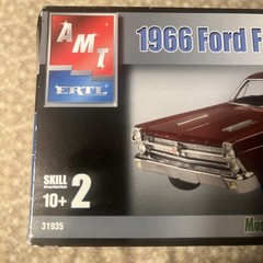 AMT/Ertl Model kit of the muscle car, ’66 Ford Fairlane GT-GTA NOB Sealed parts