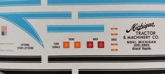 Decal Sheet Diamond Reo 1/25 AMT Black Blue White Stripes Dash License Plates