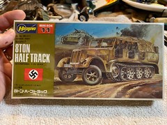 Sealed 1/72 scale Hasegawa Mini Box # 11 WWII German SDkfz 7- 8 Ton Half-Track