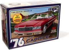 MPC 963 1:25 1976 Chevy Caprice with Trailer Plastic Model Kit