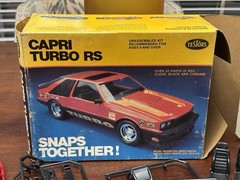 Testors RARE 1980 Mercury Capri Turbo RS Fox Body Model Kit NEW BUT INCOMPLETE