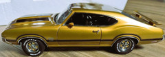 Oldsmobile 442 OLDS Built Muscle Race Classic Car Model Hot Rod Carousel GO1 24