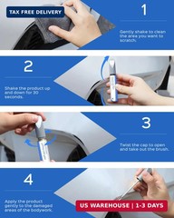 SWP Snow White Pearl Tricoat Touch Up Paint Compatible with Kia Exact Match Chip