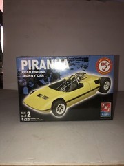 AMT Piranha Funny Car Model Kit Sealed Drag Car Retro Deluxe #38176 Rear Engine