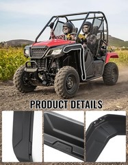 Front Fender Flares for Honda Pioneer 520/500, Fender Flares Extended Mud