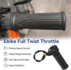 3 Pin Ebike Throttle Full Twist Male Compatible with Electric Bike Scooter