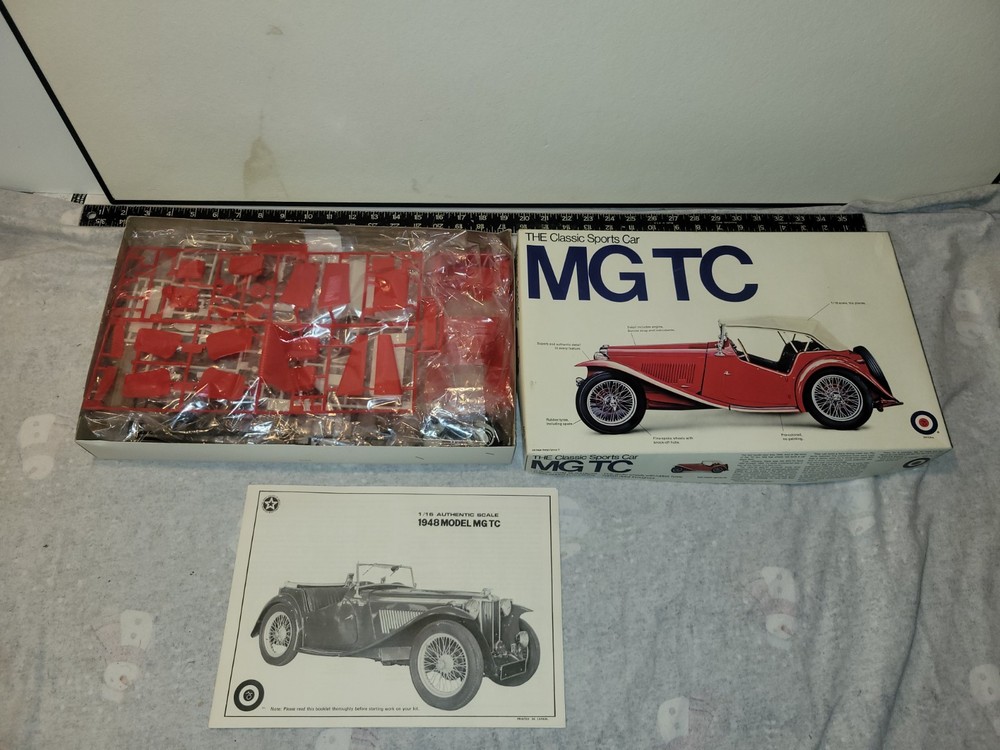 Entex 1:16 MG TC Model Kit Pre-colored Rubber Tires Fine-spoke Wheels
