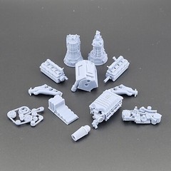Dodge Hellcat Demon Hellaphant model engine resin 3D printed 1/25 1/24