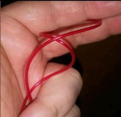 1/8th scale red fuel line solid Lindberg Monogram Revell Rat Hot Rod pocher 1/8