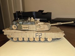 PROFESSIONALLY BUILT 1/35 US M1A2 ABRAMS MBT 3RD ARMORED OPERATION IRAQI FREEDOM