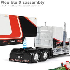 1/64 Scale International LoneStar Semi Truck with Trailer Die-Cast Alloy Model –