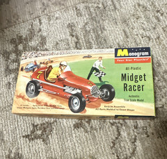Monogram All-Plastic Midget Racer 1/32 Scale Model Kit Unassembled Red