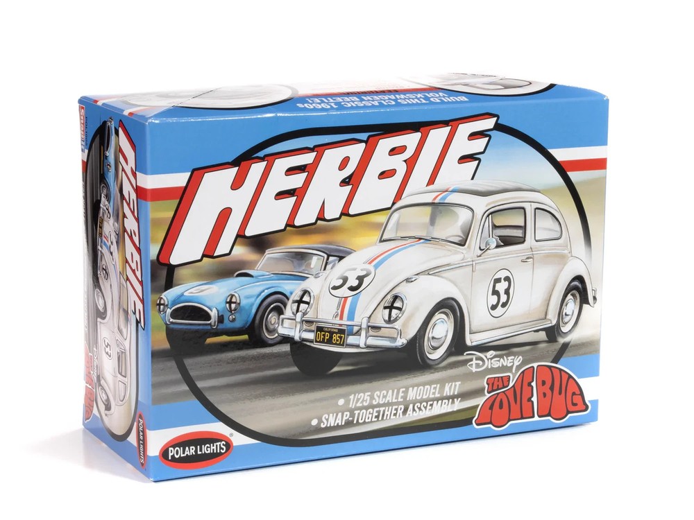 Polar Lights 1005 Herbie Love Bug VW Volkswagen Beetle plastic model kit 1/25