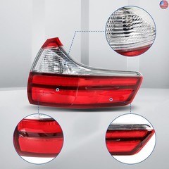Silscvtt Passenger Side Outer Rear Brake Tail Light Assembly Replacement for