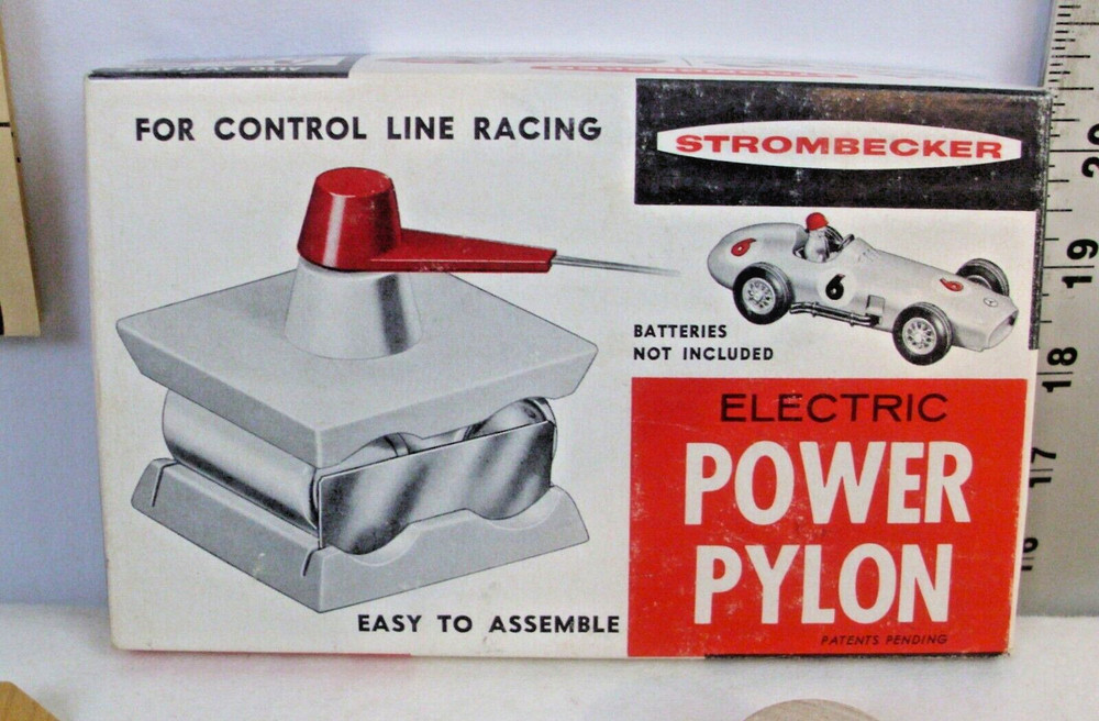 STROMBECKER ELECTRIC POWER PYLON RACING KIT BOXED D48 1960s