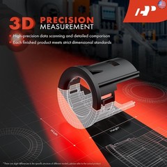 A-Premium 4-PC Rear Inner & Outer Parking Assist Sensor Retainer Bezels