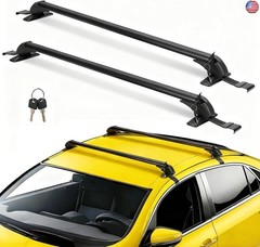 43″ Universal Roof Rack Cross Bars, Upgraded Aluminum Lockable Crossbars with